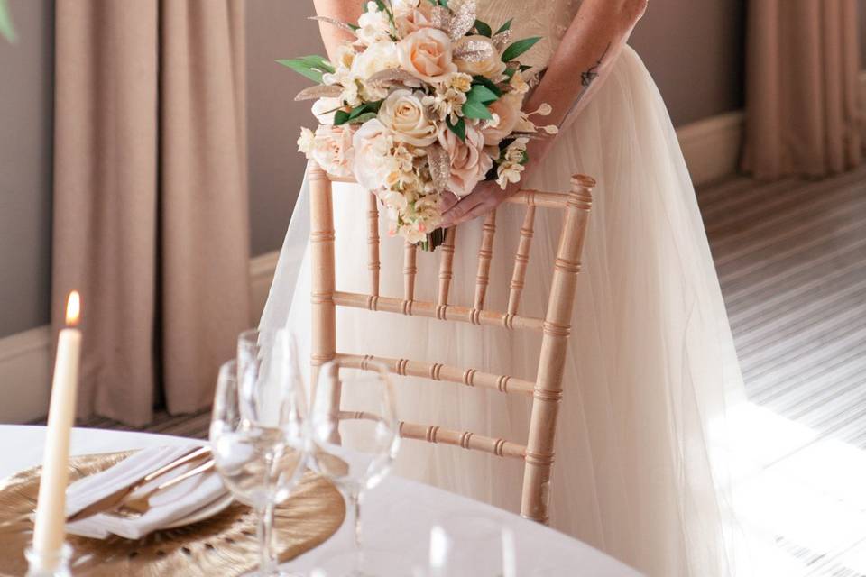 Wedding flowers and table details